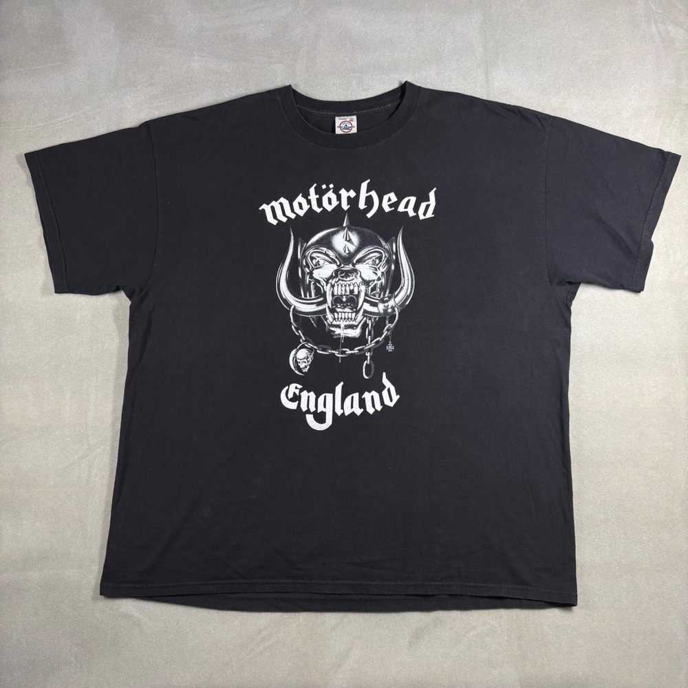 Motorhead England Band T-Shirt Mens 2XL Black‎ Delta Pro Weight Snaggletooth Tee